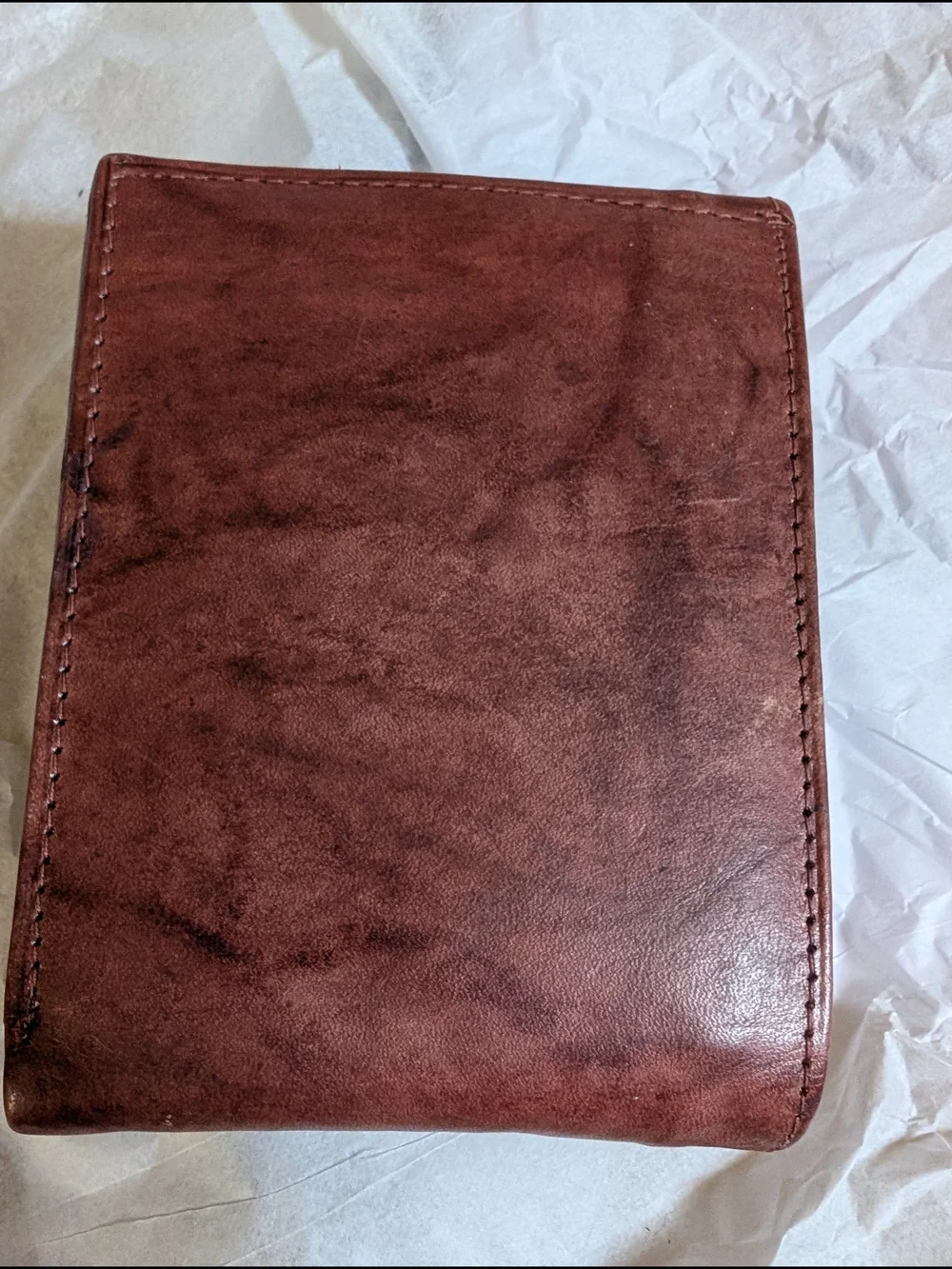 Vintage Style Genuine Leather Bi-Fold Brown Wallet